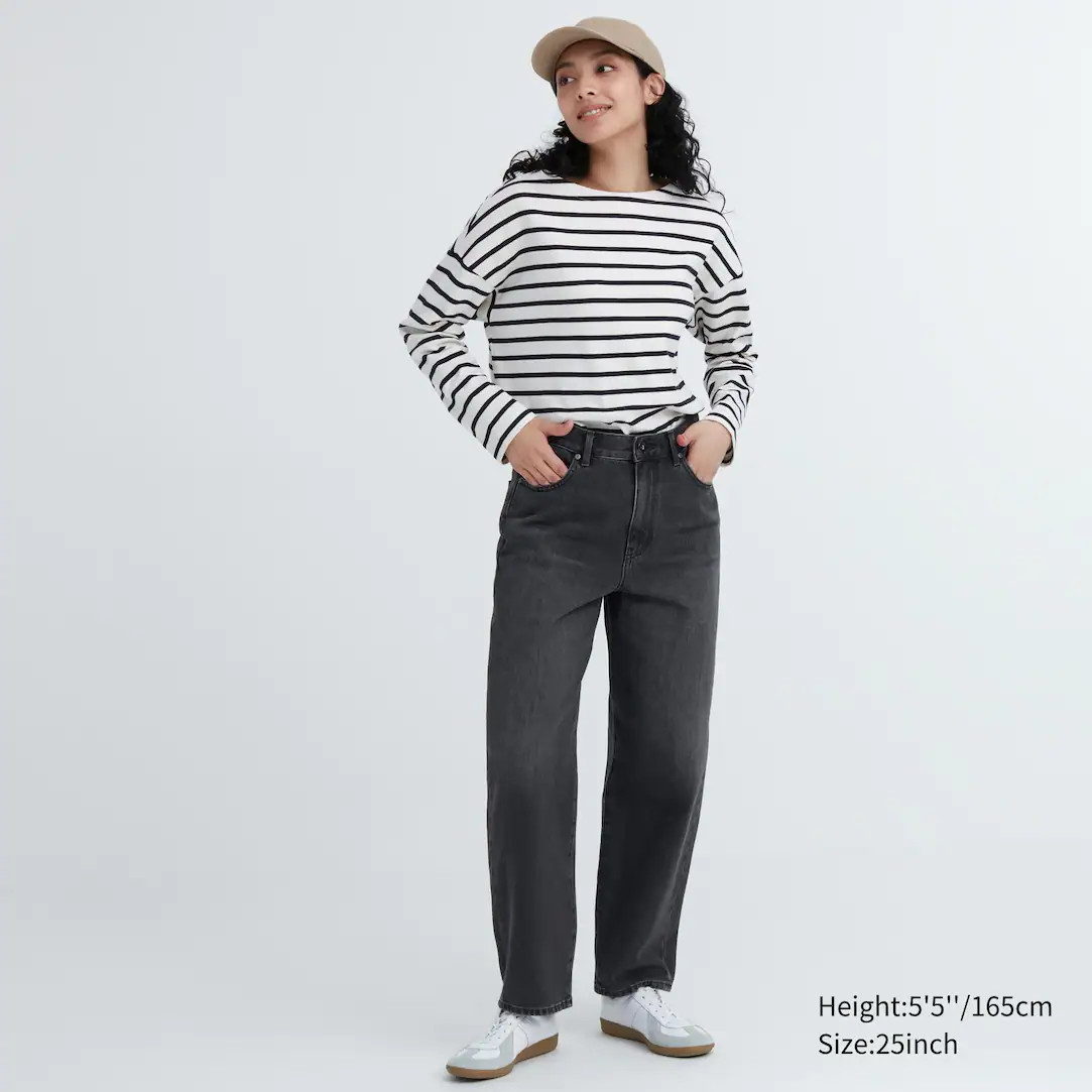 WIDE LEG TAPERED JEANS | UNIQLO (UK)