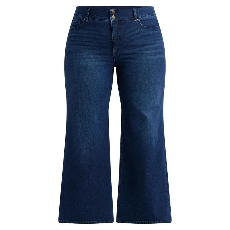 Sofia Jeans Women's and Women's Plus Margot Wide Leg High Rise Jeans, Sizes 0-28W | Walmart (US)