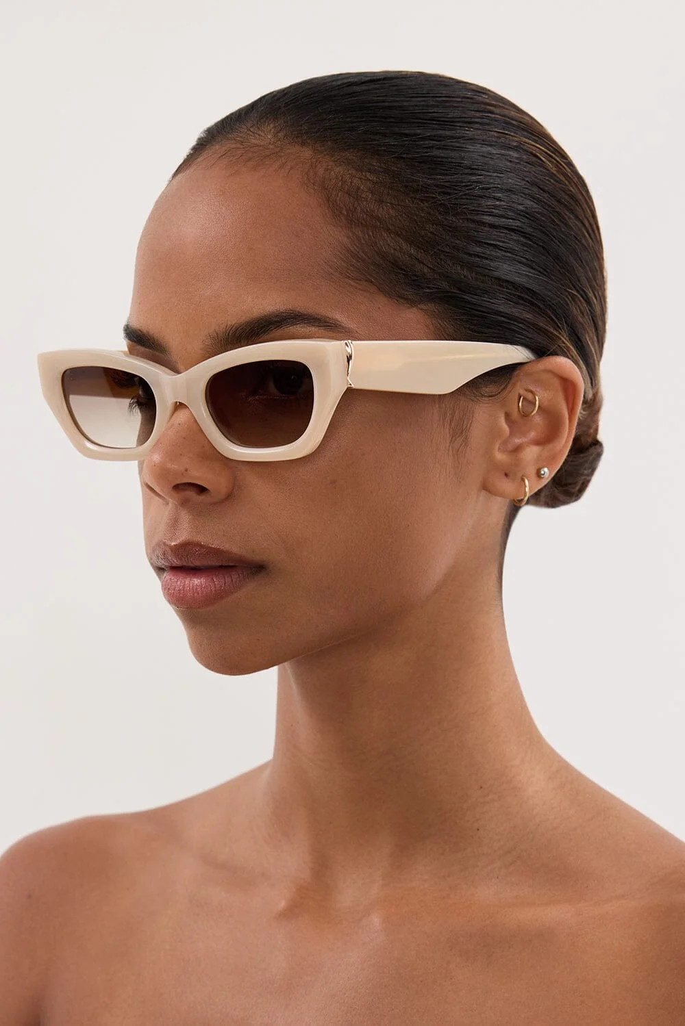 LUV LOU THE SUTTON NUDE HAZE SUNGLASSES | DISSH