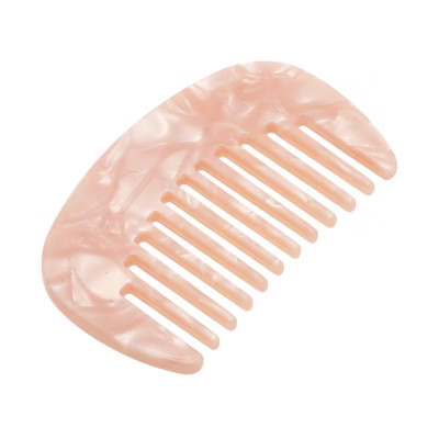 Unique Bargains Anti-Static Pocket Size Wide Tooth for Thick Curly Hair Detangling Comb Light Pink 1 Pc | Target