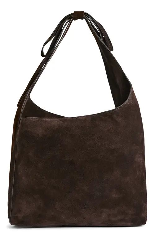 Reformation Medium Vittoria Leather Tote in Boss Suede at Nordstrom | Nordstrom