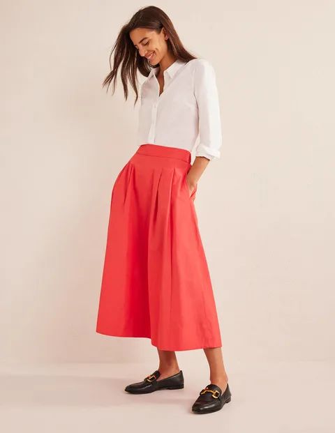 Taffeta Pull-on Midi Skirt | Boden (US)