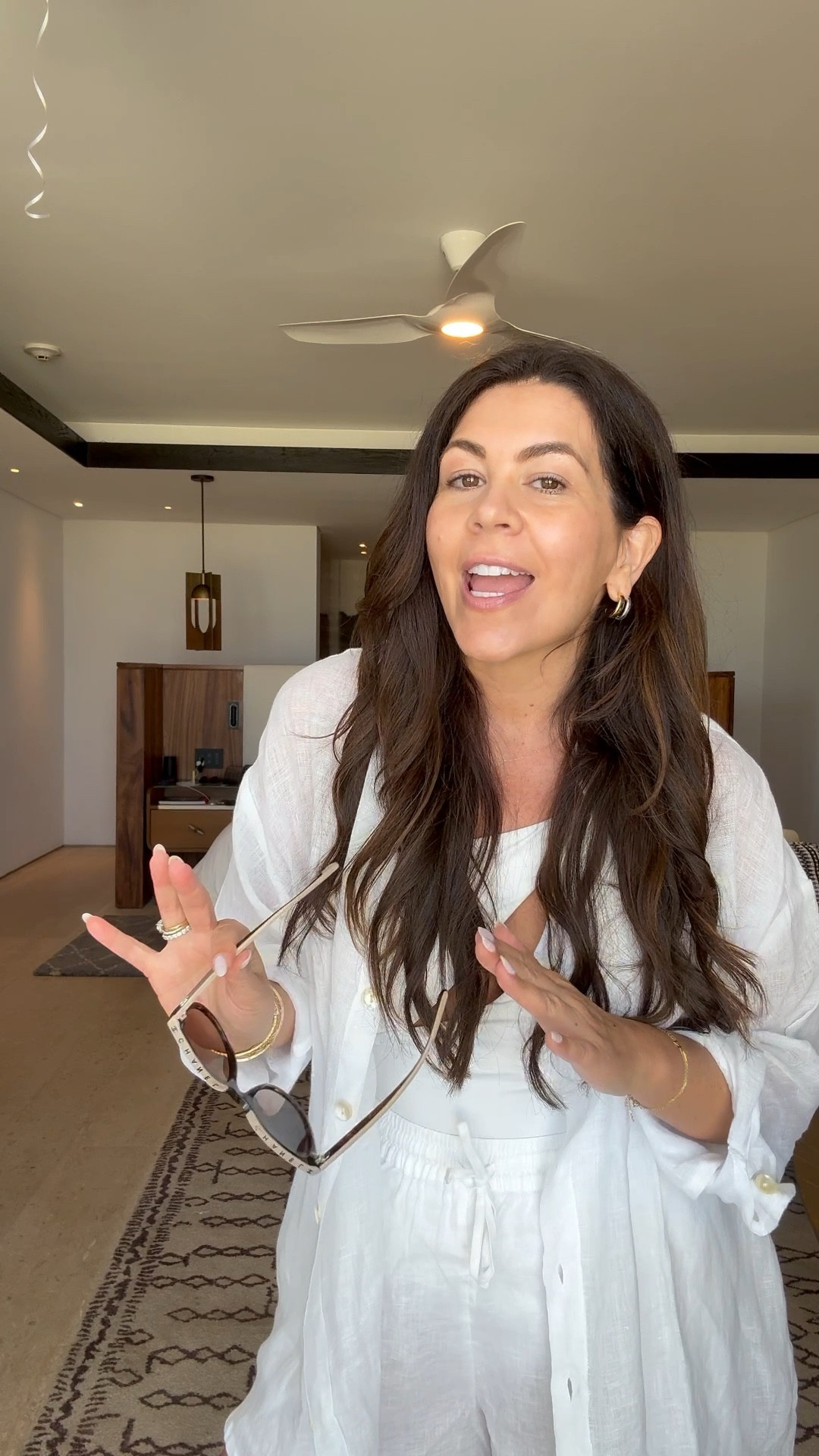 Heading to the beach club with DJ on property! Wearing the linen outfit over my white suit! 

#beach #swim #linen #white #linenset #poolday #swimlook #lspace 

#LTKTravel #LTKSwim #LTKStyleTip