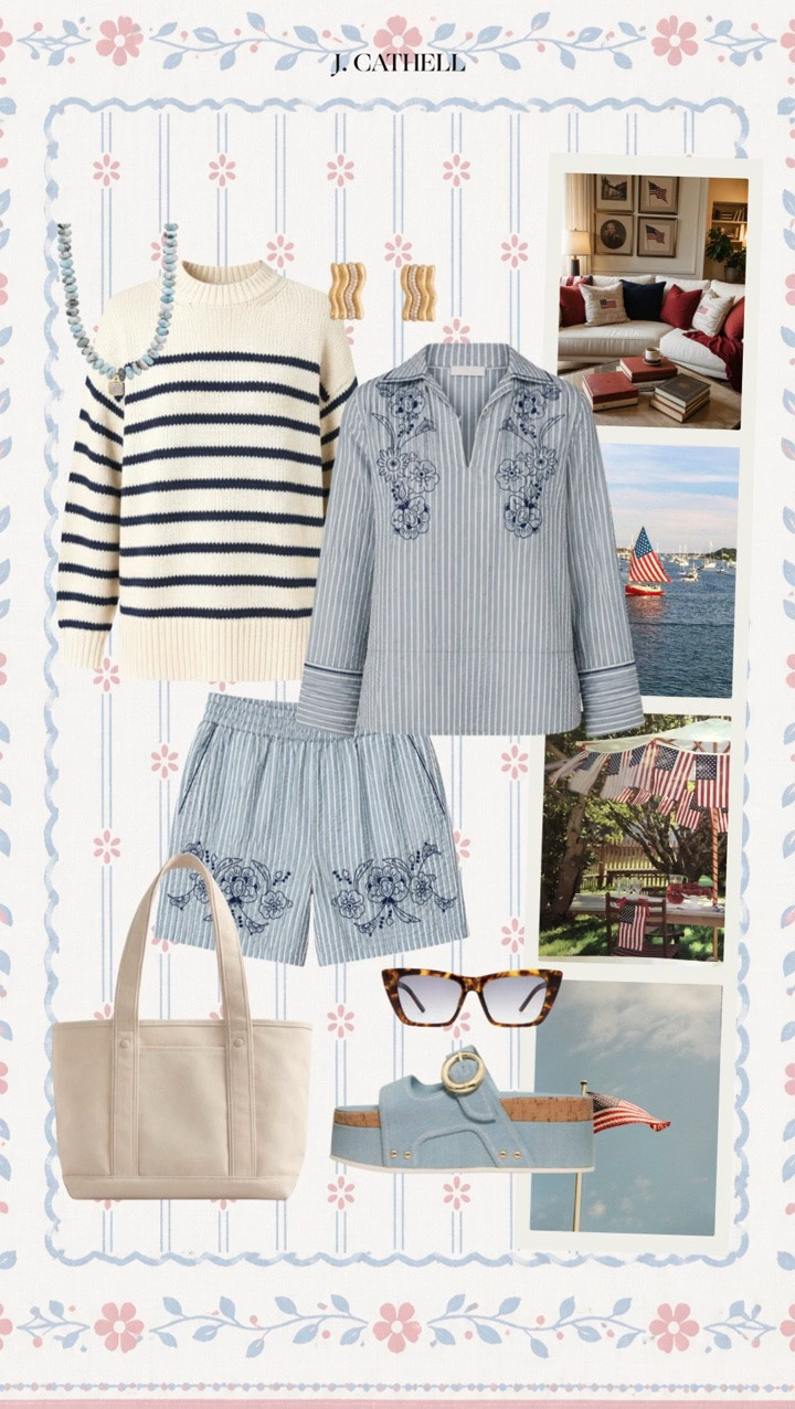 Red, white & totally outfitted. ❤️🤍💙

I rounded up complete summer looks that capture a timeless Americana feel—from crisp white dresses and easy denim to classic stripes, gingham, and the perfect pops of red. Whether you're headed to the lake, the beach, a backyard barbecue, or simply soaking up summer, these outfits are polished, versatile, and easy to wear all season long.

Shop the full edit below!

#SummerStyle #AllAmericanStyle #RedWhiteAndBlue #ClassicStyle #LTKStyle #LTKFinds #SummerOutfits #VacationStyle #WeekendStyle #StyleInspiration #FourthOfJulyStyle #ResortStyle #TimelessFashion #CapsuleWardrobe #SummerWardrobe

#LTKootd #LTKSeasonal #LTKOver40