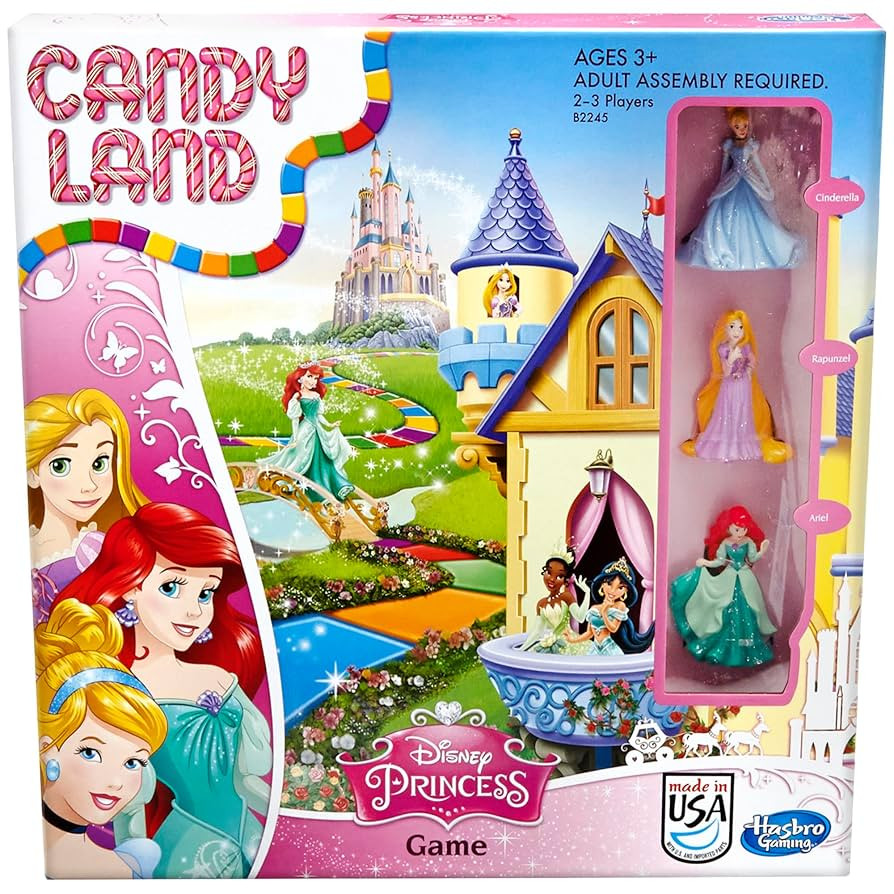 Hasbro Gaming Candy Land Disney Princess Edition Board Game, Preschool Games for 2 to 3 Players, ... | Amazon (US)