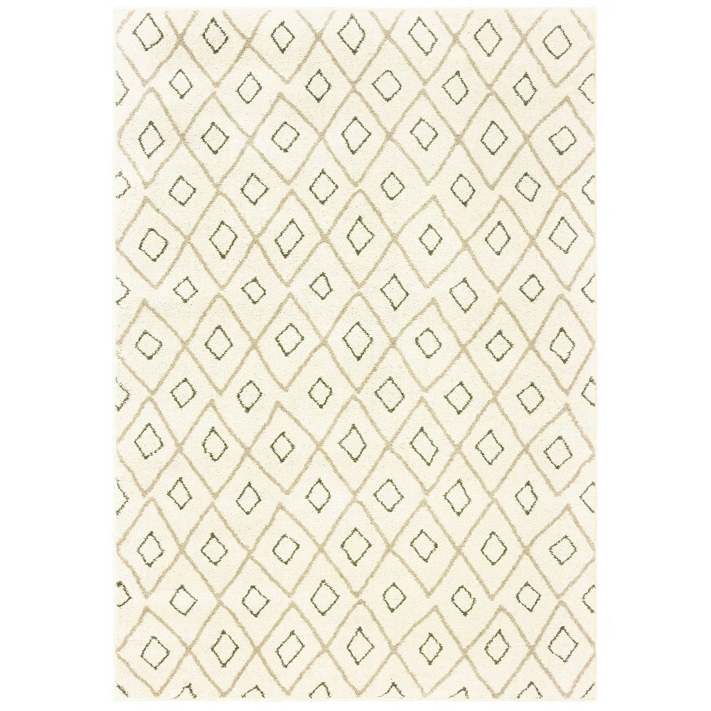 7'10""x10' Camryn Diamond Rug Ivory/Sand - Captiv8e Designs | Target