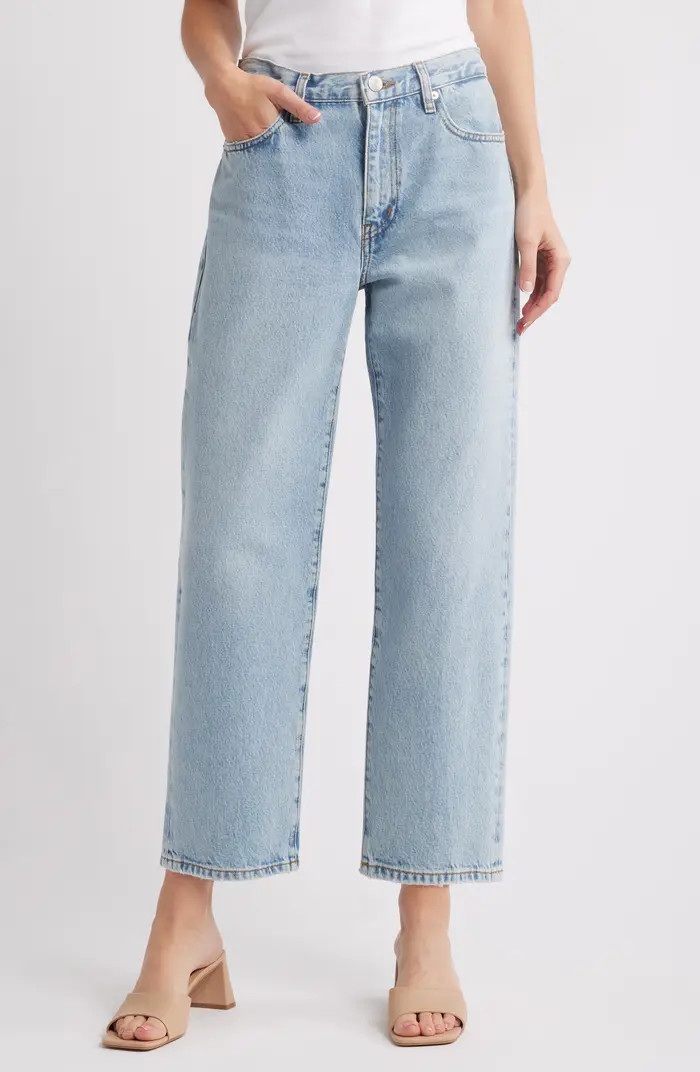 The Hang High Waist Ankle Straight Leg Jeans | Nordstrom