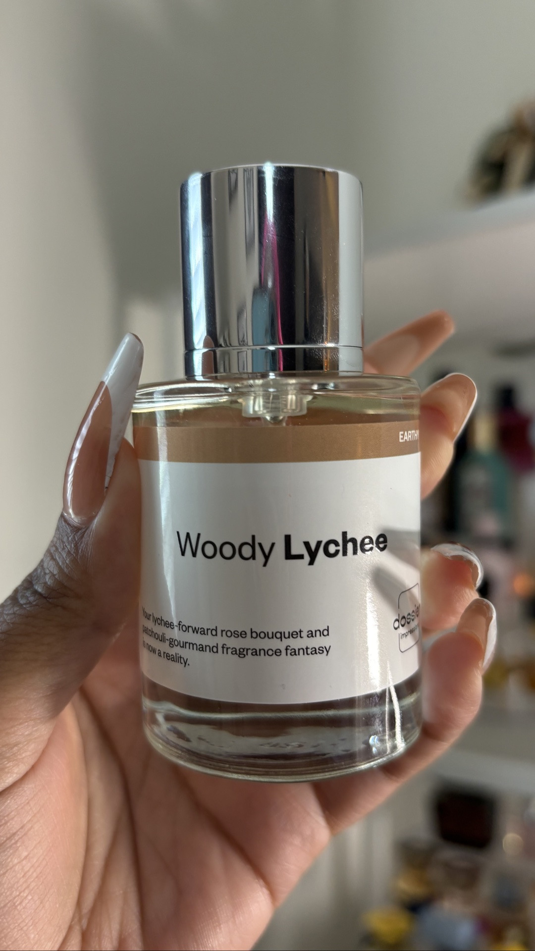 Perfume of the Day 🤍
Dossier Woody Lychee

Juicy lychee + soft florals + warm woods = such a pretty combination 😮‍💨✨
Fresh and fruity at first, then it settles into a smooth, feminine woody scent.

#PerfumeOfTheDay #DossierPerfumes #WoodyLychee #FragranceTok #PerfumeLover #FruityPerfume #ScentOfTheDay

#LTKselfcare #LTKBeauty #LTKvlog