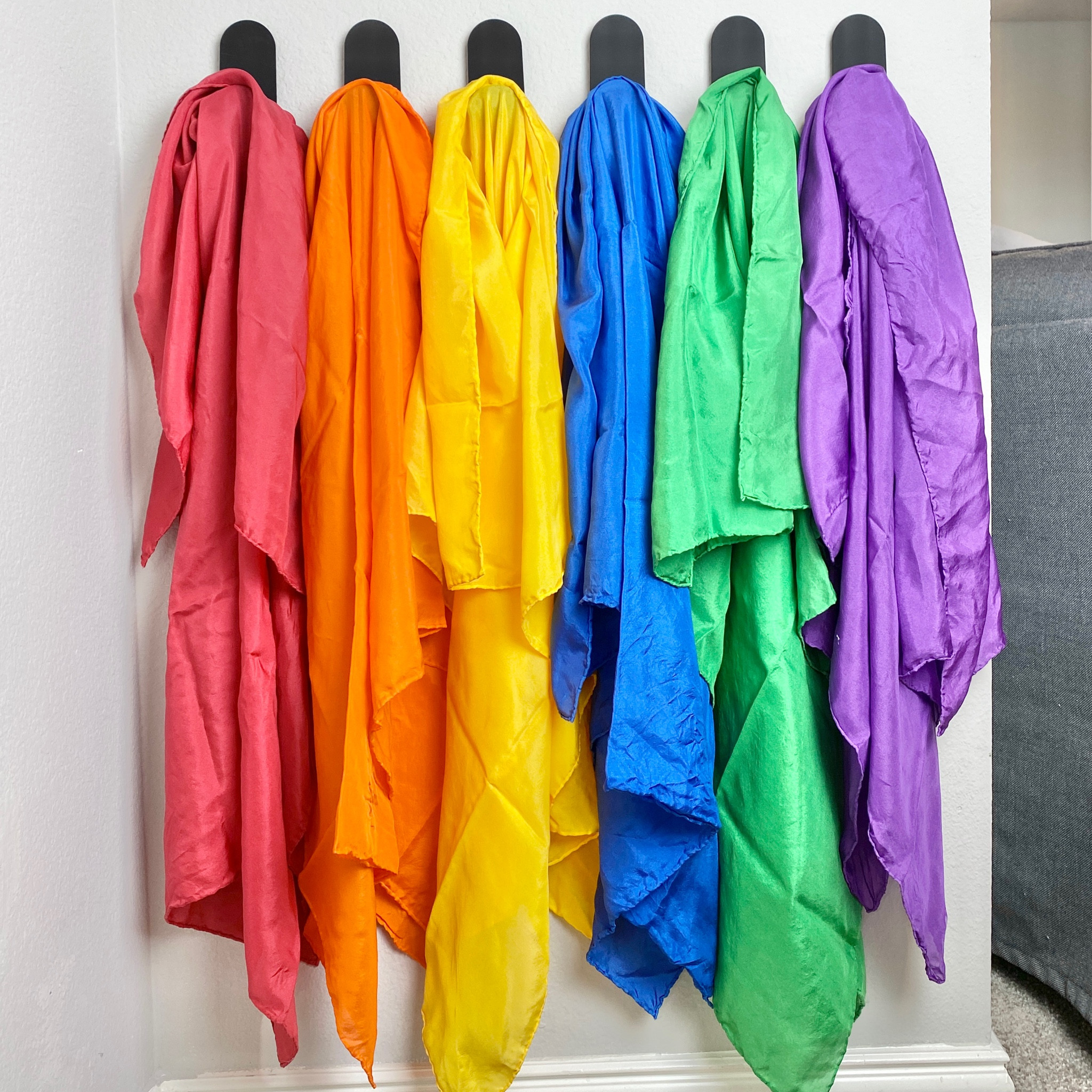 I’ve partnered with Duck Brands to share 3 ways to use wall hooks to organize your playroom. I used 6 EasyMounts Drywall Hooks to organize a fun little nook in our playroom. These hooks include everything you need to install them and are so easy to use! There are endless ways to use these hooks, but here are the 3 ways I would use them in our playroom: 

1. Superhero Capes & Masks
2. Colorful Play Silks
3. Pretend Play Costumes

My boys were so excited to see these fun things hanging at their height for easy access to play with. 

Check out my Reels for a closer look at the project and let me know how you would use the hooks in your home. I’ve linked all of the products shown in my Amazon storefront and in LTK! 

#duckbrand #ducktape #sponsored #tidyupwithduck 

••••••••••••••••••••••••••••

#playroom #playroomideas #playroominspo #playroomorganization #playroomstorage #playroominspiration #organizedplayroom #wallhooks #playsilks #superhero #superheroes #superherocape #playsilk #pretendplay #pretendplaycostumes #costumes #costume #melissaanddoug #etsyfinds #amazonfinds #momlife #boymom #toddlermom #playarea #playrooms #kidsplayroom 

#LTKfamily #LTKbaby #LTKkids