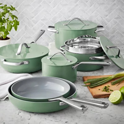 Member's Mark 11-Piece Modern Ceramic Cookware Set (Assorted Colors) | Sam's Club