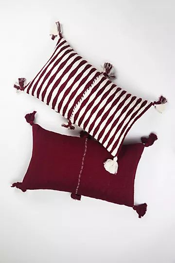 Archive New York Burgundy Antigua Pillow | Anthropologie (US)