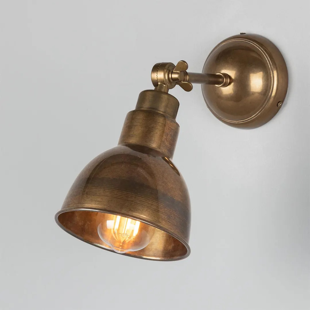 Vintage Brass Wall Sconce, Adjustable Industrial Lamp | Etsy (US)