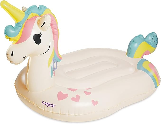 Funsicle Giant Inflatable Unicorn Magic Ride-On Pool Float, Adult-Sized | Amazon (US)
