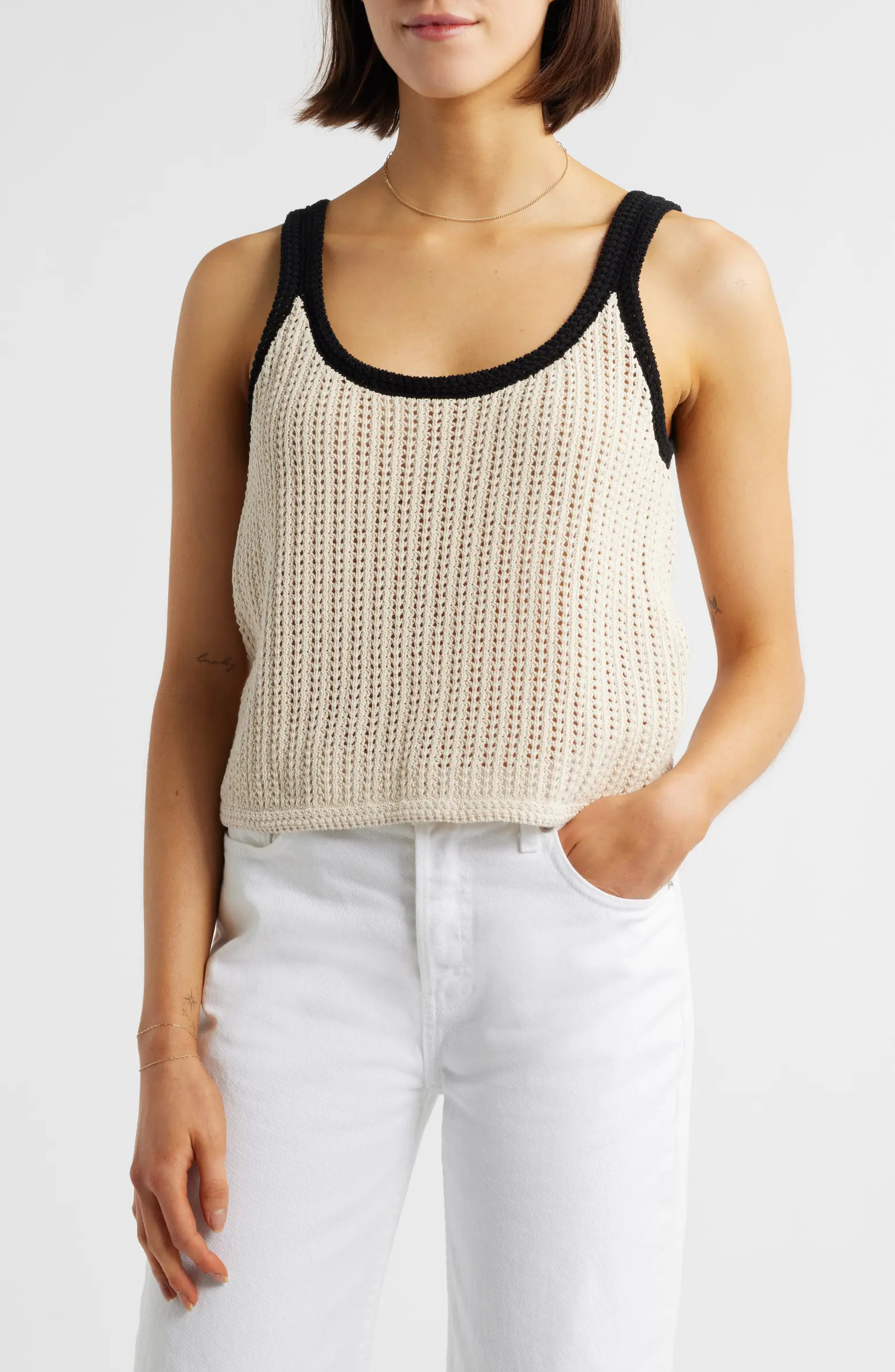 Madewell Open Stitch Sweater Tank | Nordstrom | Nordstrom
