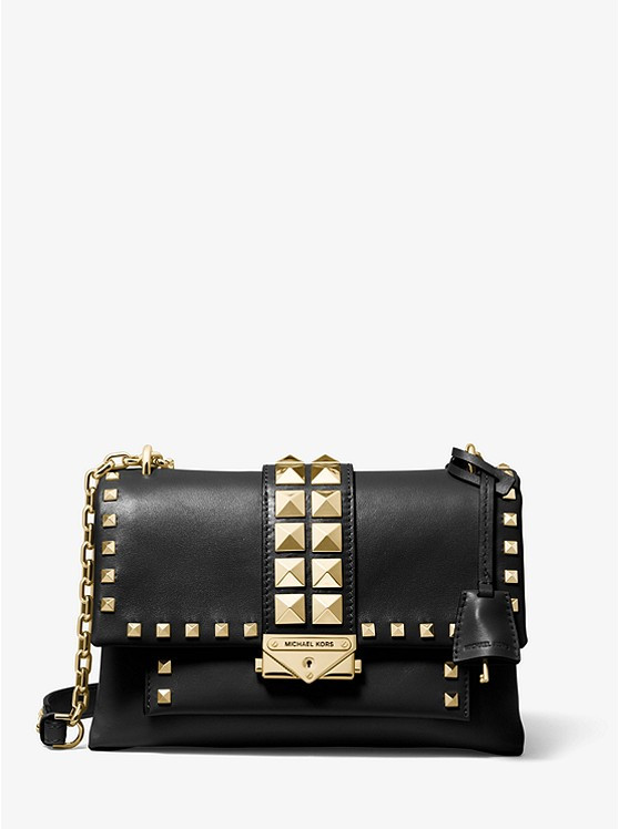 Cece Medium Studded Leather Convertible Shoulder Bag | Michael Kors US