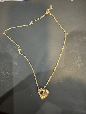 Vintage Gold Tone Givenchy Heart  Necklace TC3 | eBay US