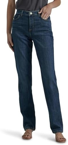 Lee Women's Instantly Slims Classic Relaxed Fit Monroe Straight Leg Jean | Amazon (US)