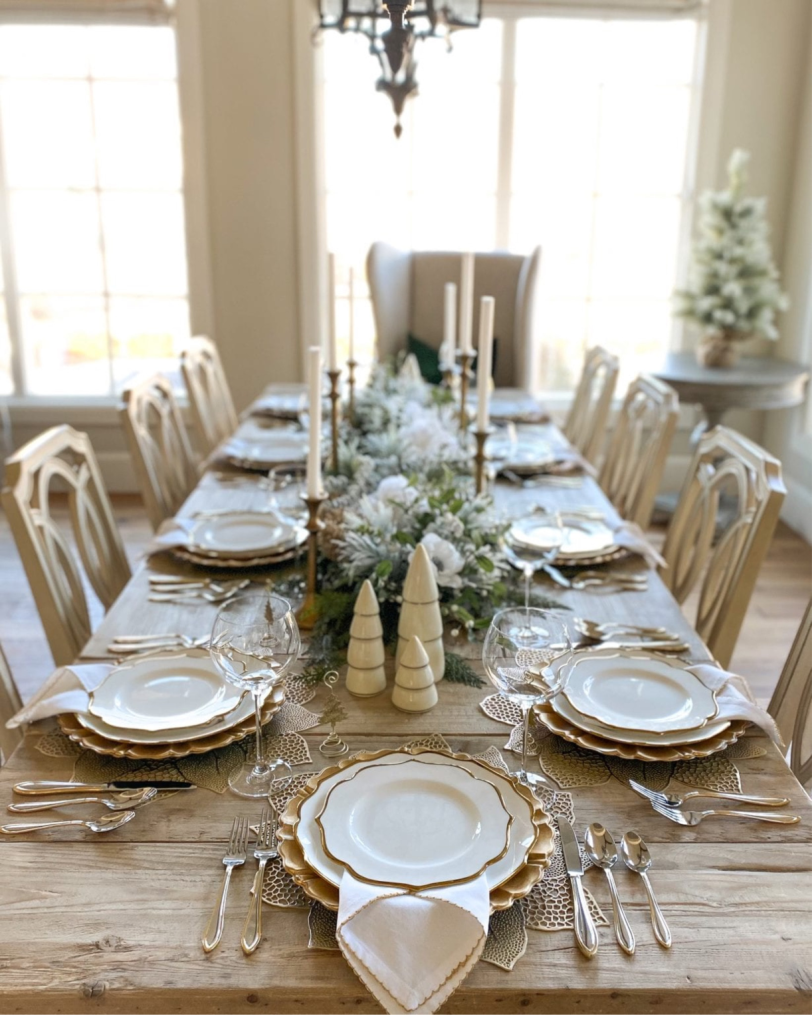 Another look at my elegant Christmas table! Sharing sources for you to recreate!

#LTKHoliday #LTKHome #LTKSeasonal