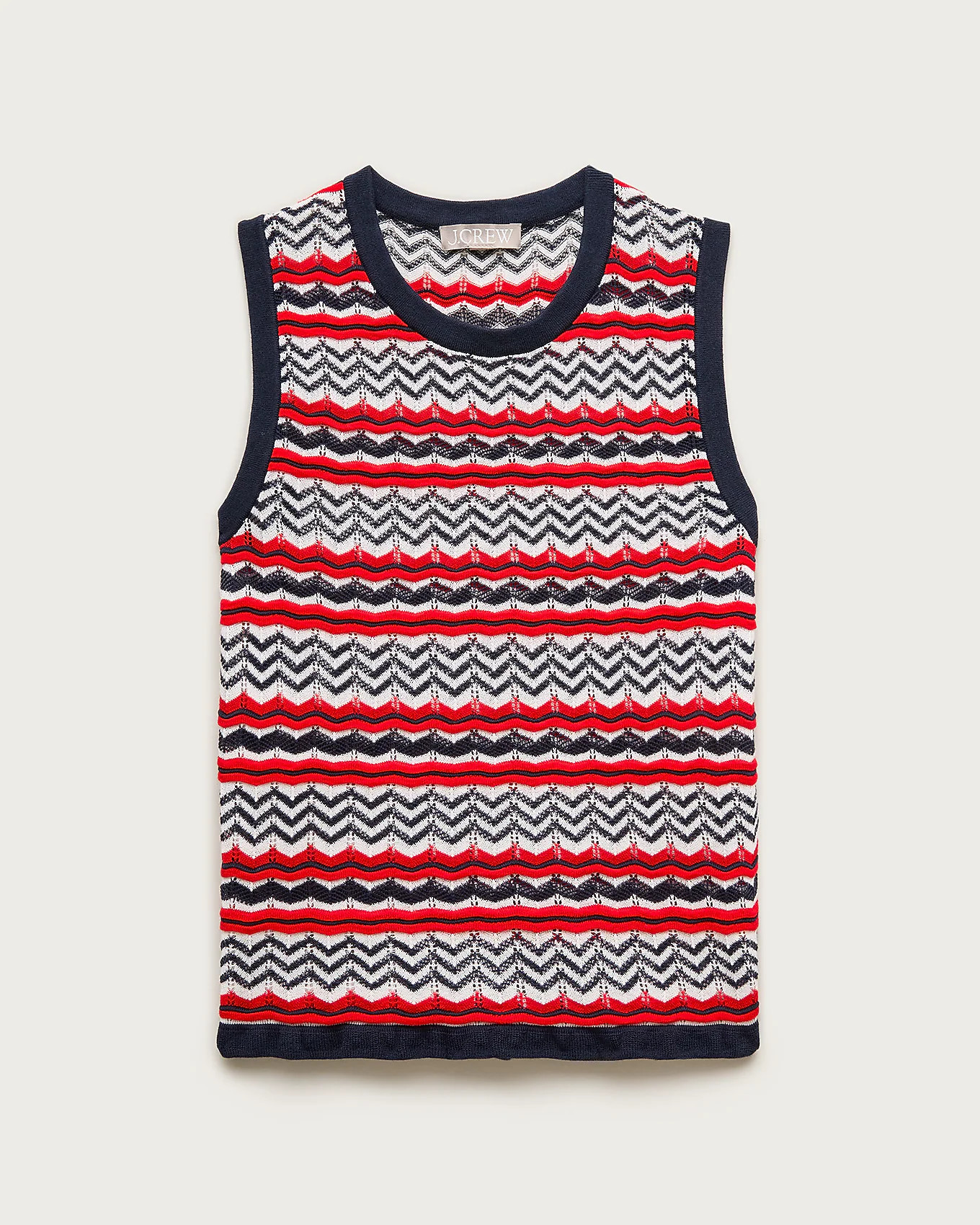 Sweater-tank in pointelle chevron | J. Crew US