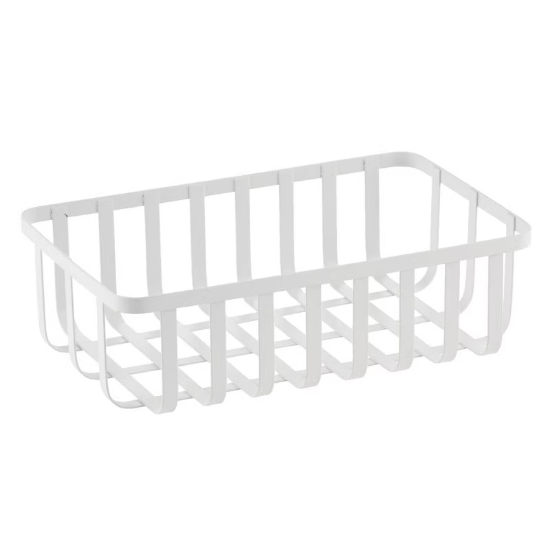 mDesign Farmhouse Metal Storage Organizer Basket | Target