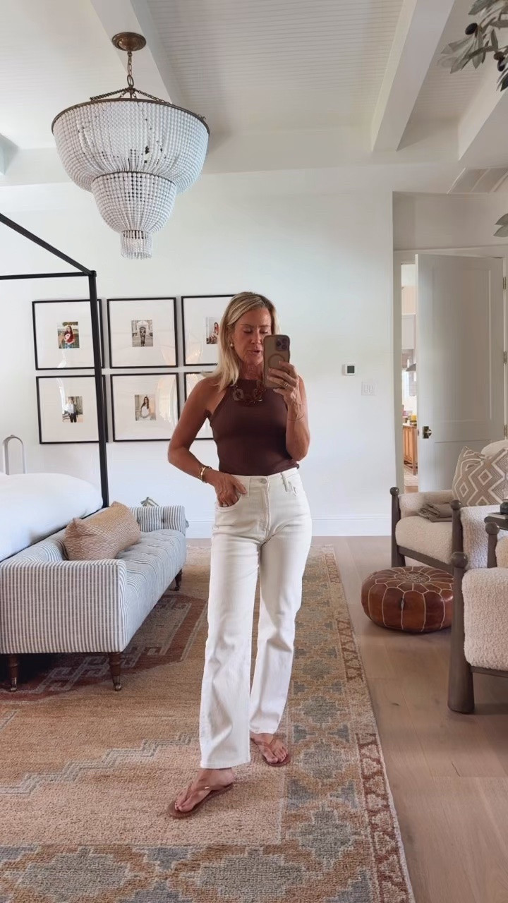 Monday OOTD

tank: size up, wearing small 
jeans: size down, wearing 25

#LTKOver40 #LTKootd #LTKmomlife