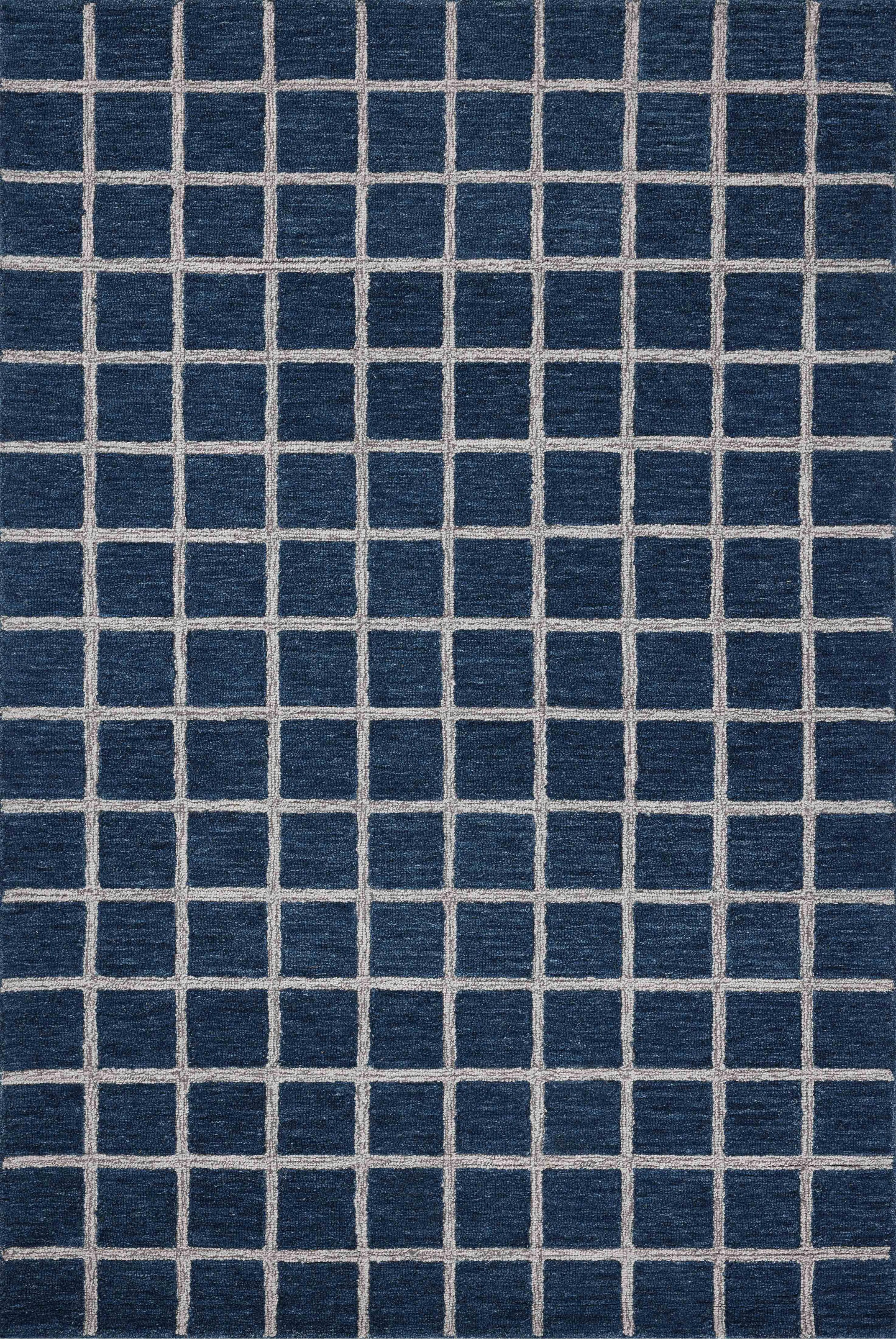 Chris Loves Julia x Loloi Polly Navy / Silver Area Rug | Wayfair North America