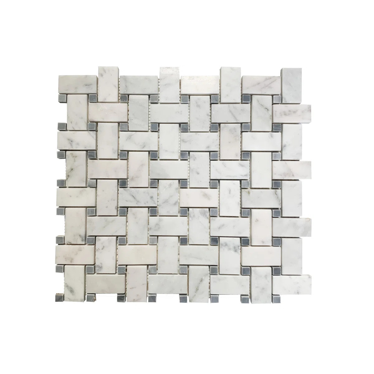 1" x 2" Marble Basketweave Mosaic Wall & Floor Tile | Wayfair North America