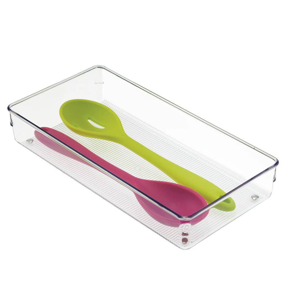 iDesign 12-in x 6-in Clear Plastic Drawer Divider | 52650 | Lowe's