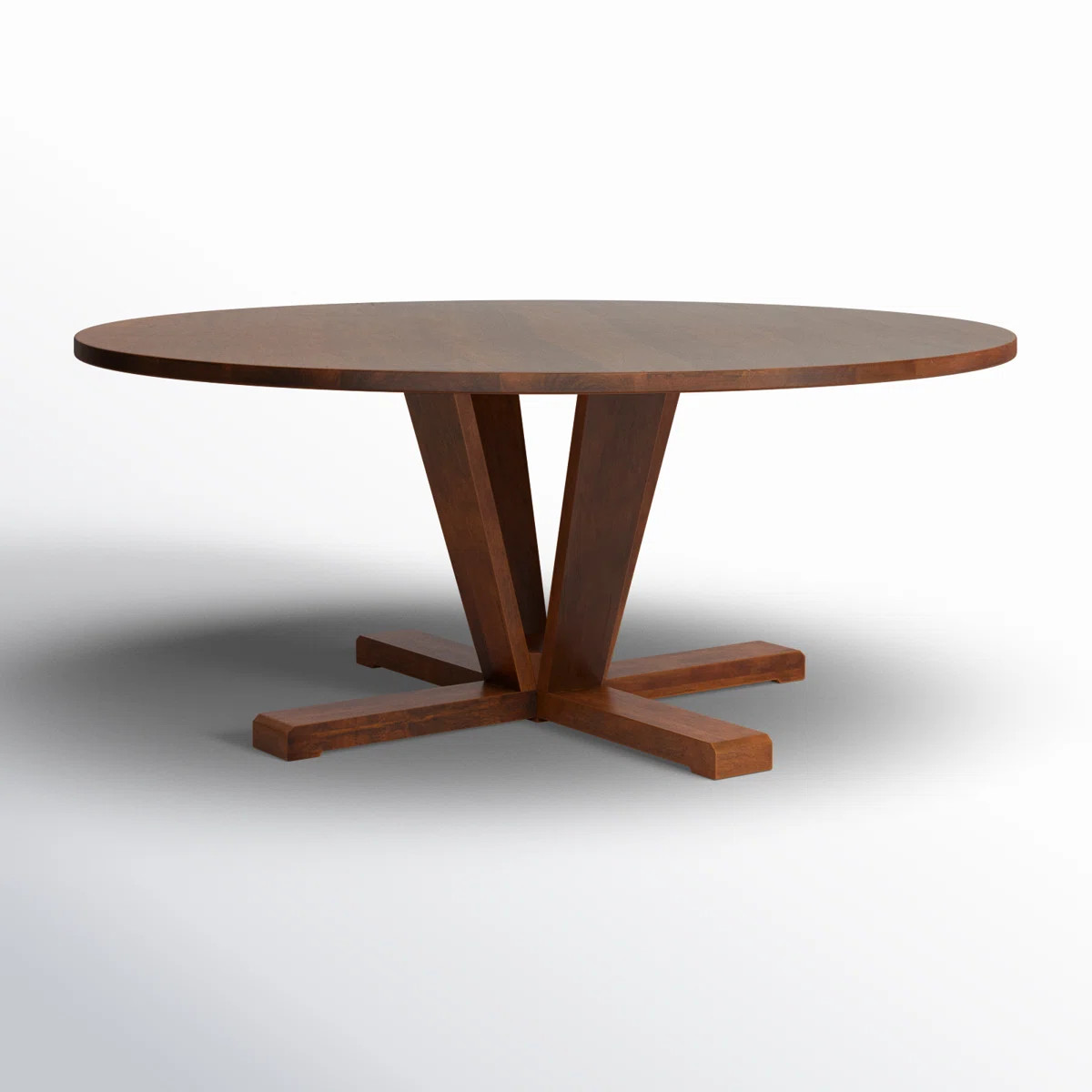 Birch Lane™ Darryn Mango Solid Wood Pedestal Dining Table | Wayfair | Wayfair North America