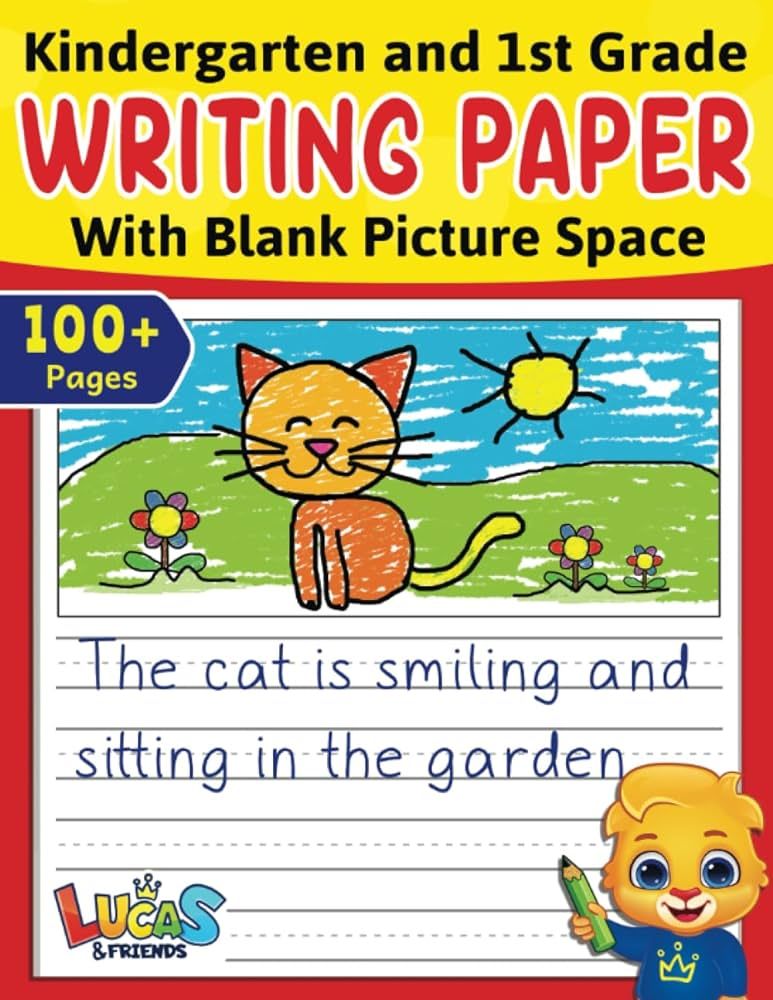 Kindergarten & 1st Grade Writing Paper With Blank Picture Space: Primary Composition Notebook K-2... | Amazon (US)