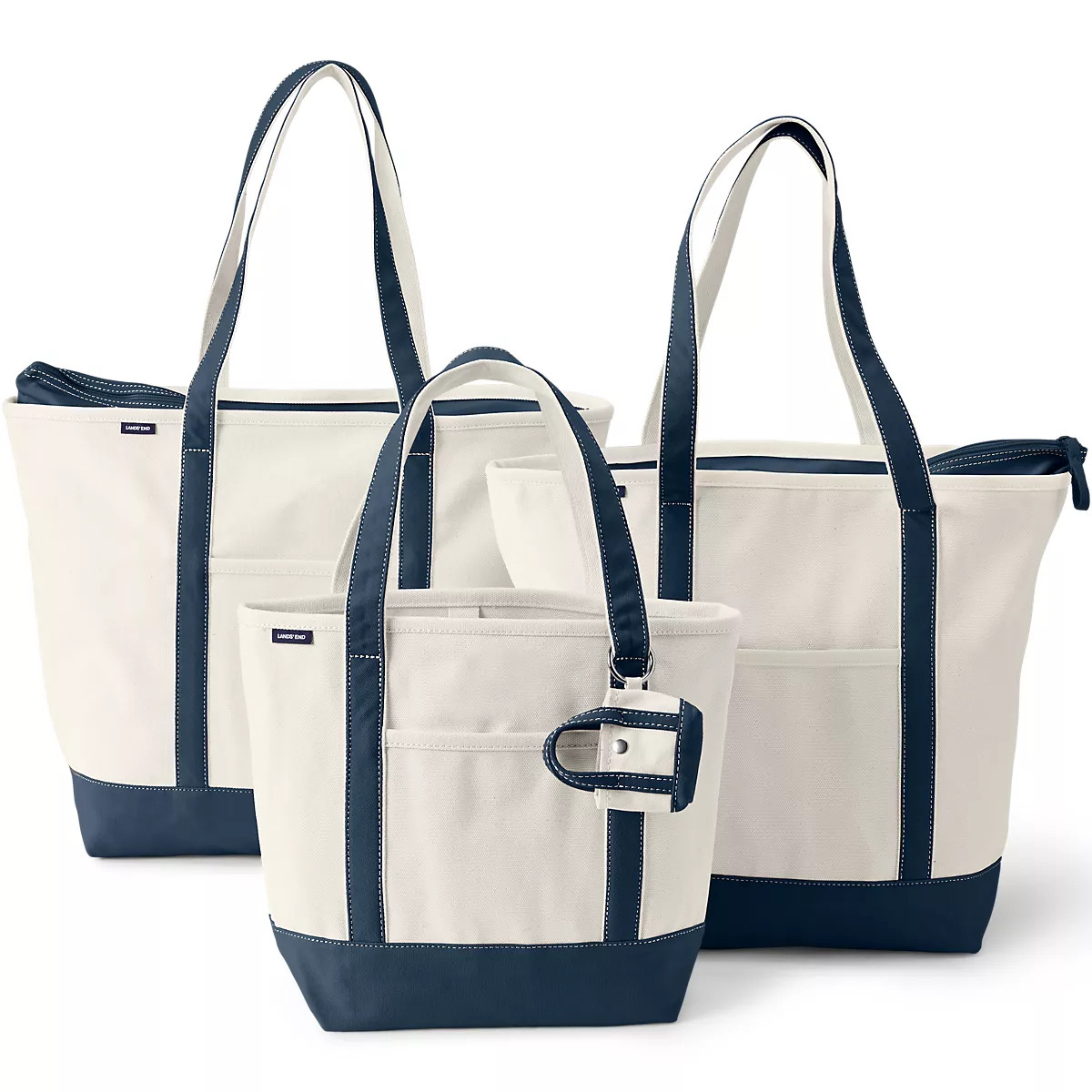 4 Pack Canvas Pocket Tote Bundle | Lands' End (US)