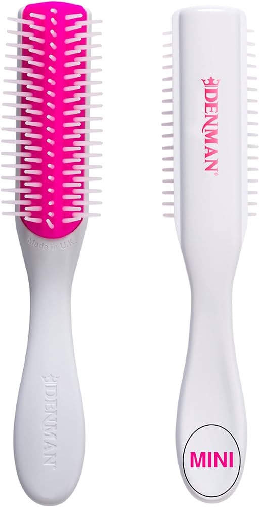 Denman Mini Curl Definer & Styler 5 Row Hairbrush for Detangling, Separating, and Defining Curls,... | Amazon (US)
