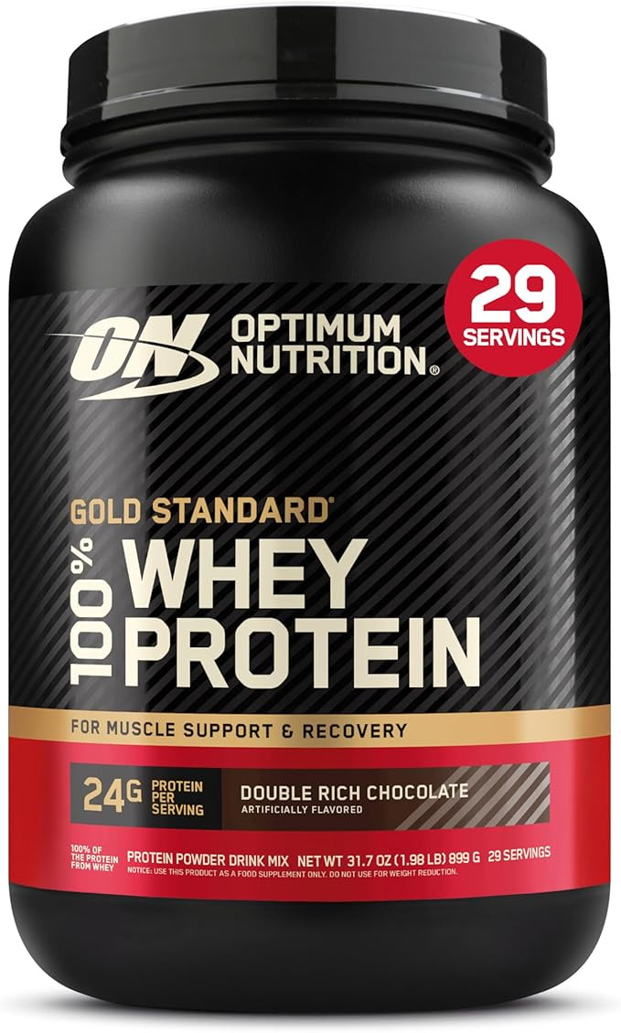 Optimum Nutrition Gold Standard 100% Whey Protein Powder, Double Rich Chocolate 1.98 Pound (Packa... | Amazon (US)