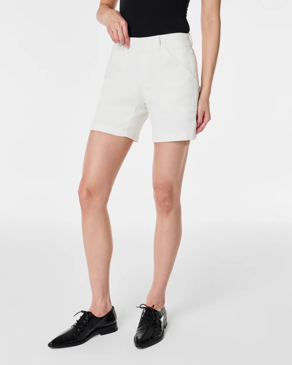 Stretch Twill Shorts, 6 | Spanx
