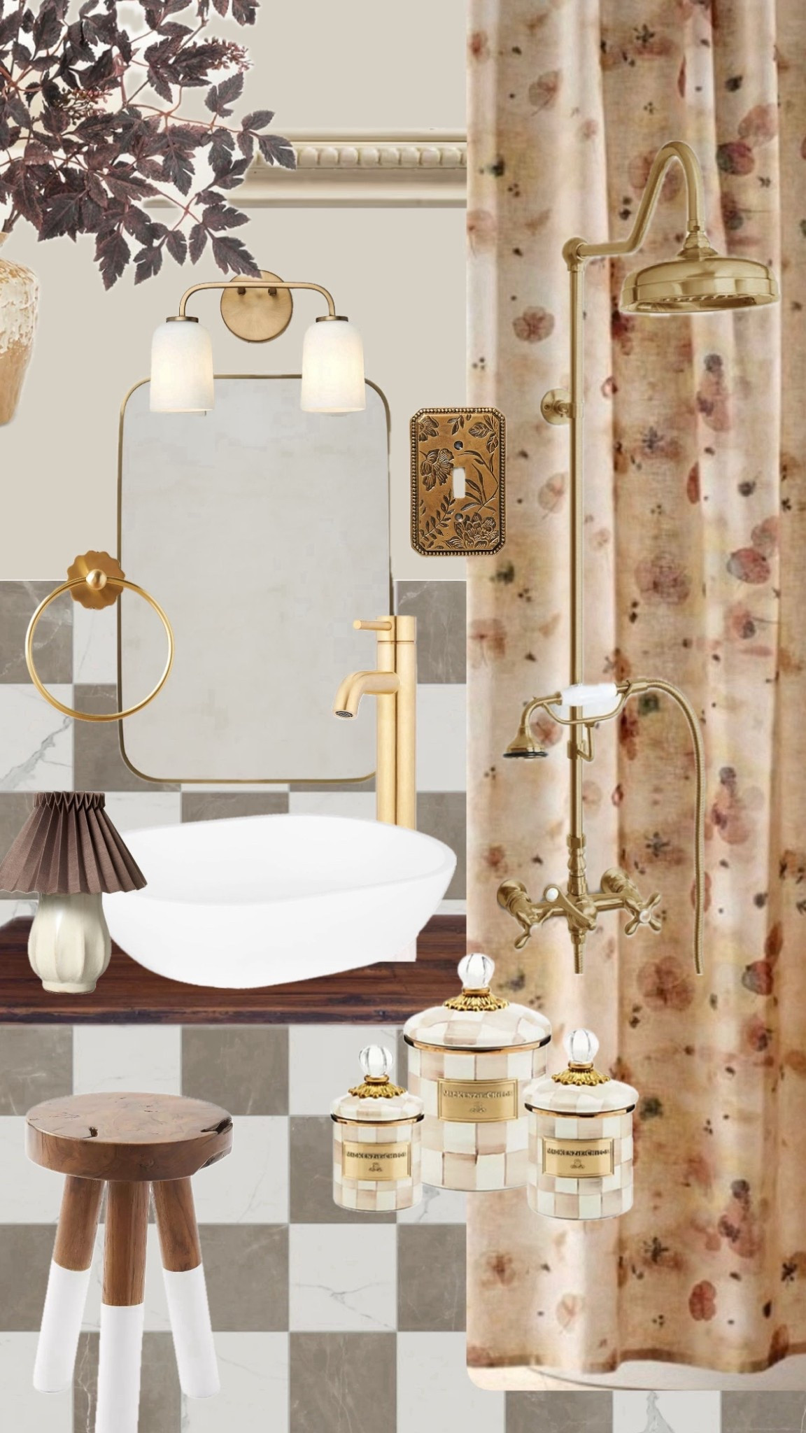 Bathroom renovation inspiration 💭 

Sink and faucet: Signature Hardware 