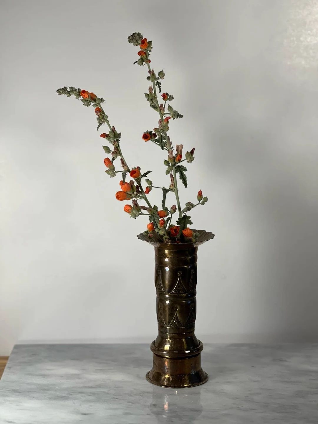 Vintage Brutalist Brass Vase | Etsy (US)