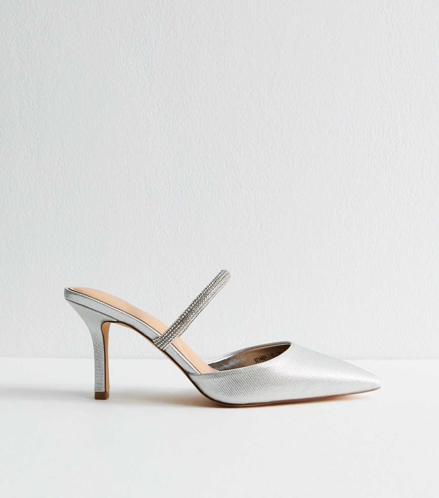Silver Embellished Strap Court Shoes | New Look | New Look (UK)