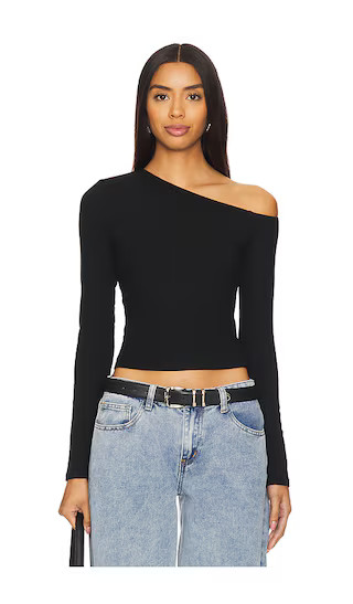 Corinne Off Shoulder Top in Black | Revolve Clothing (Global)