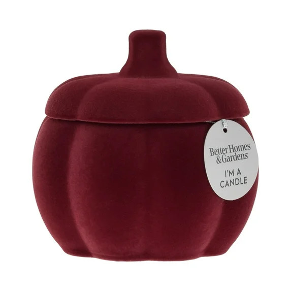 Better Homes & Gardens Spicy Cinnamon Sticks Scented 1-Wick 10oz (284.3 g)  Flocked Pumpkin Jar C... | Walmart (US)