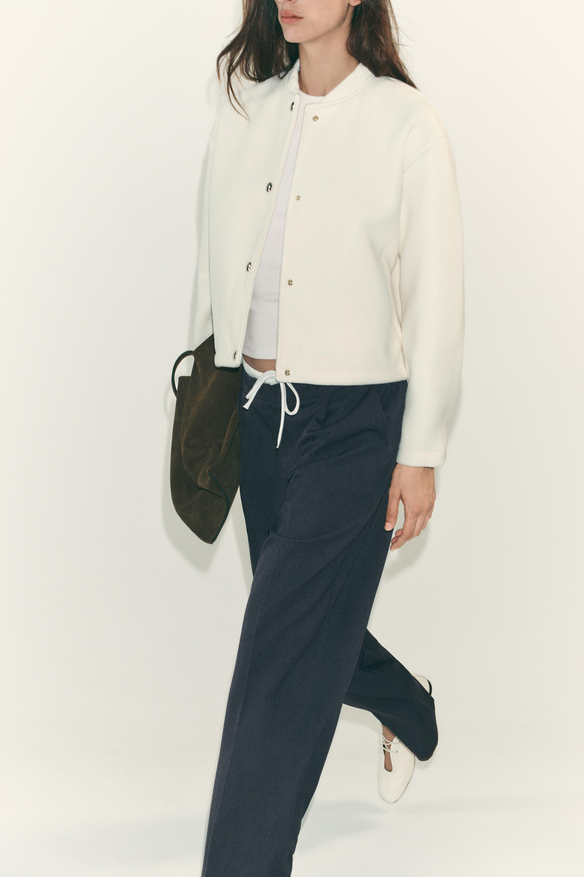 WIDE-LEG TROUSERS WITH DOUBLE WAISTBAND | Zara UK