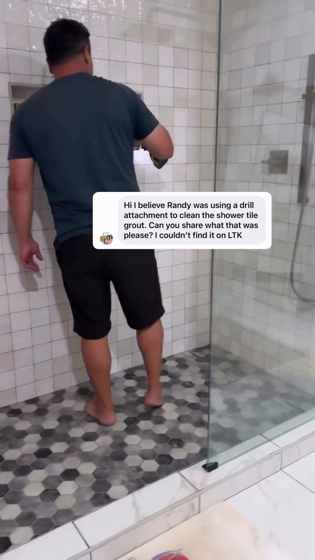 Drill attachment for a really clean shower

#LTKOver40 #LTKHome