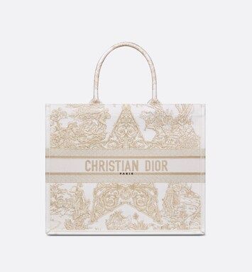 Dior Book Tote Gold-Tone Dior Around the World Stella Embroidery | DIOR | Dior Beauty (US)