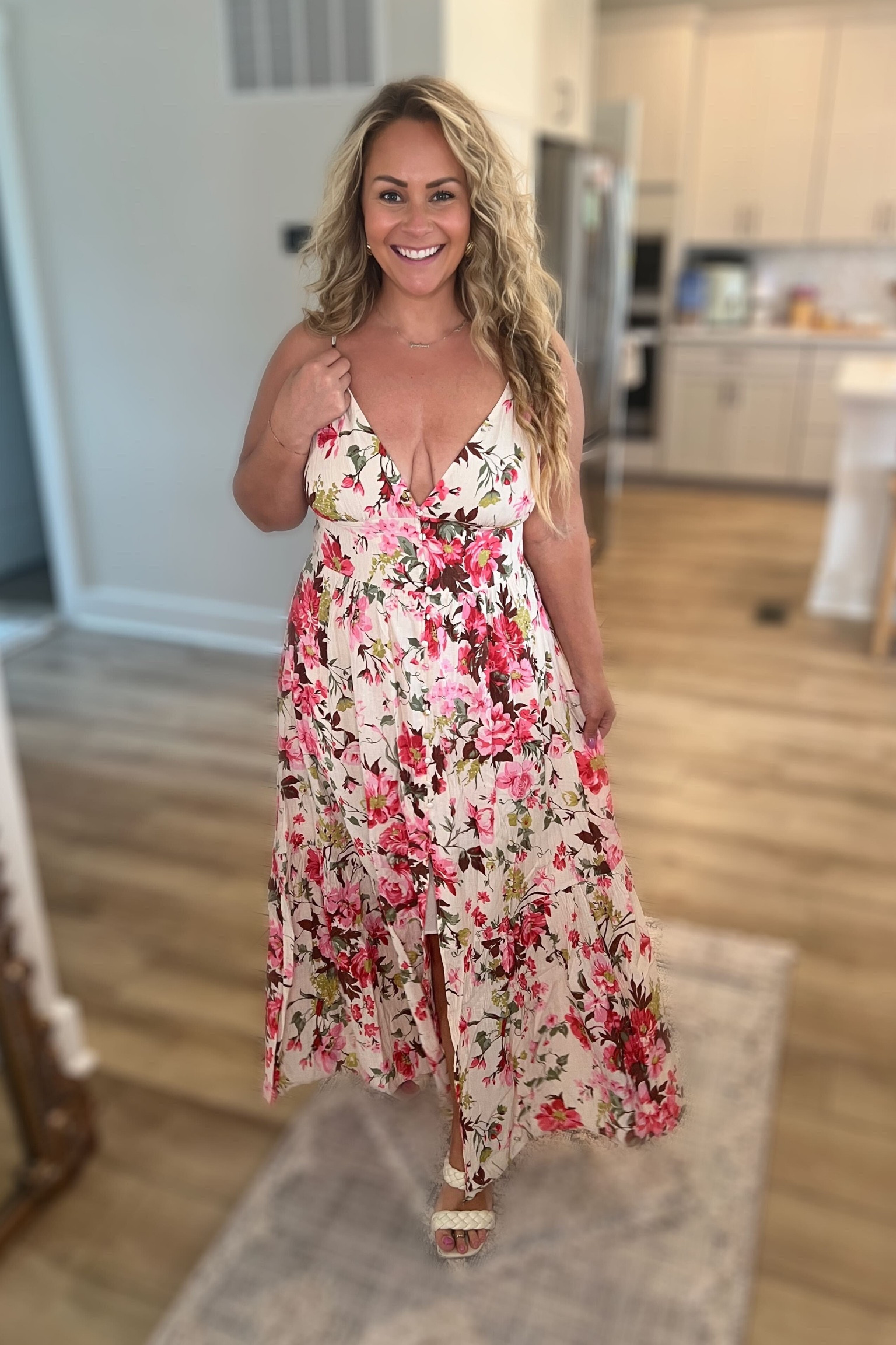 abercrombie button through maxi dress sydtombasco on LTK