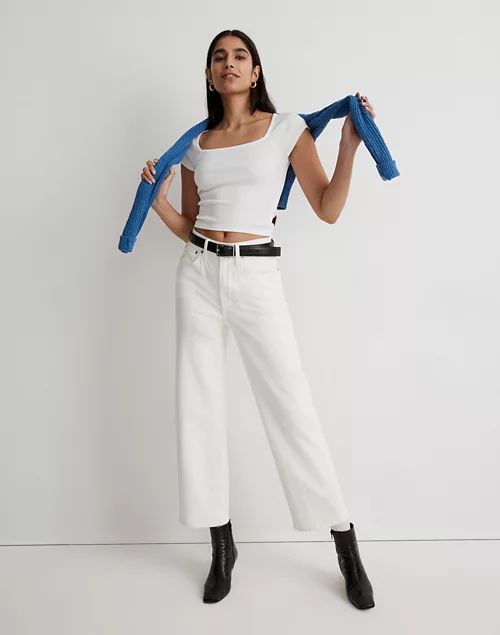 The Perfect Vintage Wide-Leg Jean in Tile White | Madewell