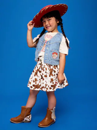 Old Navy x Pixar Toy Story Western Denim Skirt for Toddler Girls | Old Navy (US)