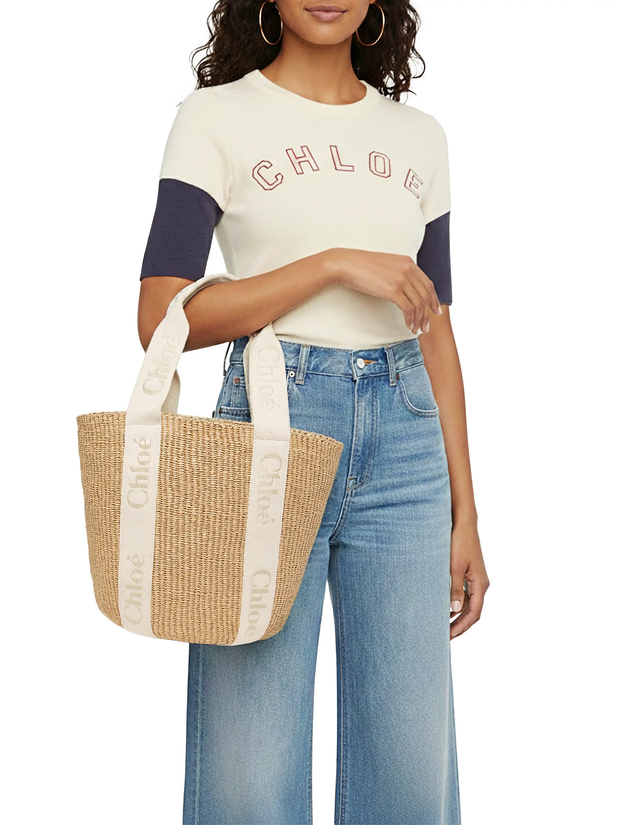 Woody Large Basket Tote Bag | Saks Fifth Avenue