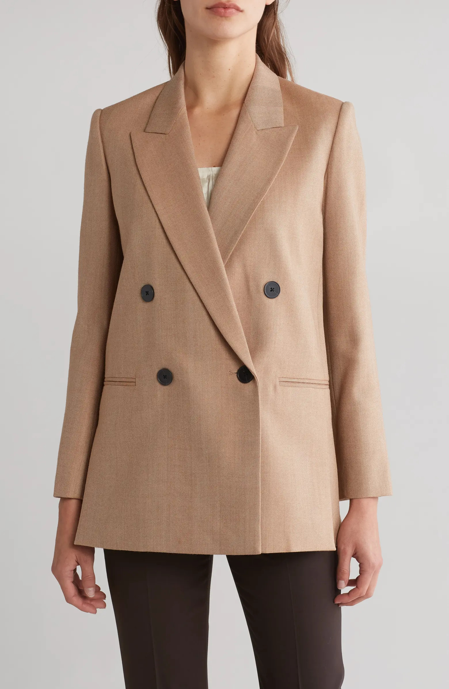 Double Breasted Woold Blend Sport Coat | Nordstrom Rack