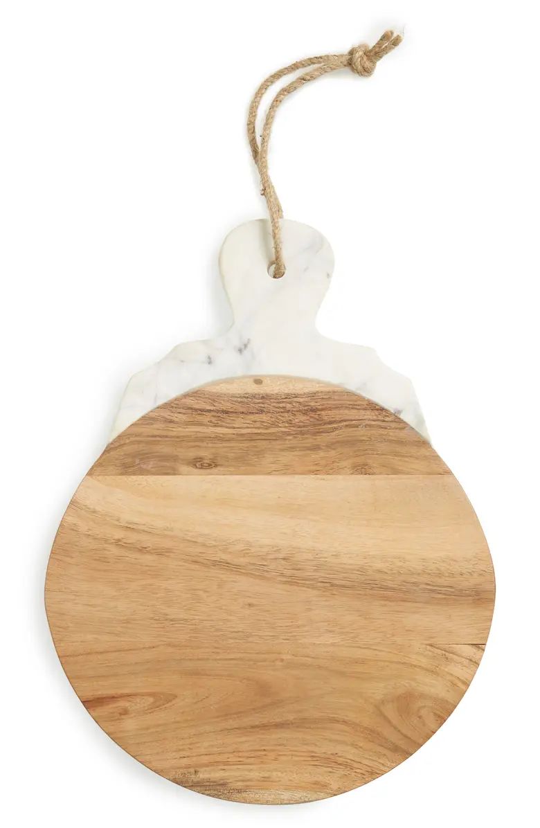 Nordstrom at Home Lavender Marble & Wood Round Tray | Nordstrom | Nordstrom