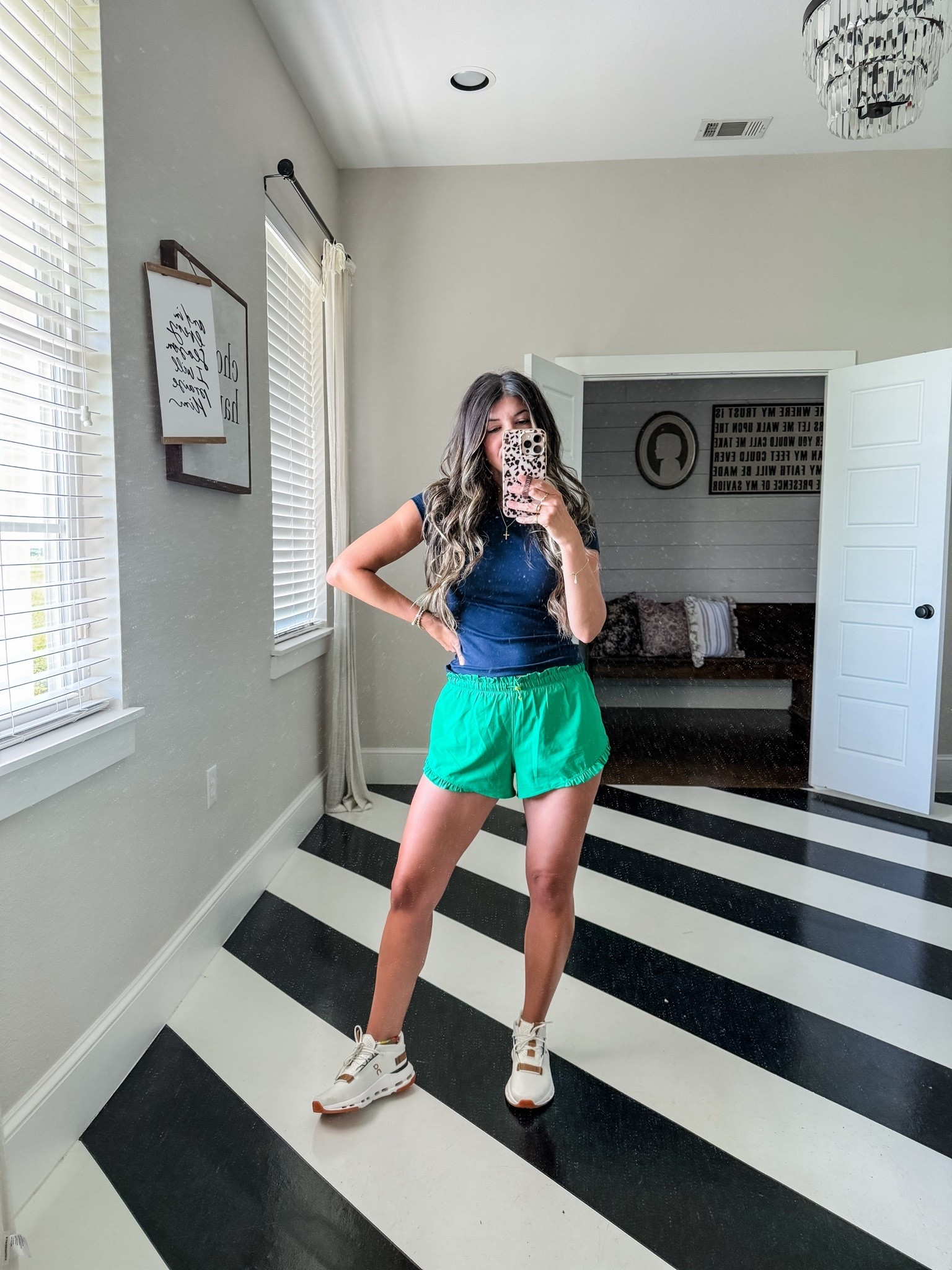 ruffle track shorts 40% off wearing small 
baby tee on sale for $12 wearing xs
on clouds cloudnova tts

Workout fit | gym outfit | teacher outfit | teacher style | affordable outfit | everyday outfit | everyday style | work outfit | casual workwear | working mom style | mom outfit | outfit inspiration | outfit ideas | affordable fashion | casual chic | neutral outfit | comfortable outfit | outfit formula | closet staples | capsule wardrobe | closet remix | everyday basics | repeat outfit | wear it again | Walmart fashion | Amazon fashion | Target style | Old Navy style | Aerie style | budget fashion | under $50 outfit | looks for less | coffee run outfit | weekend outfit | errand outfit | date night outfit | travel outfit | airport outfit | brunch outfit | everyday fashion | working woman wardrobe | shop my look

#LTKfitnessgoals #LTKootd #LTKdayinmylife