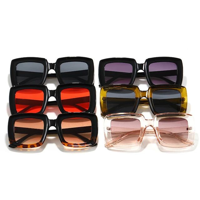 MAYTEN Fashion Square Gradient Women Sunglasses Vintage Oversized Champagne Leopard Eyewear Men S... | AliExpress (US)